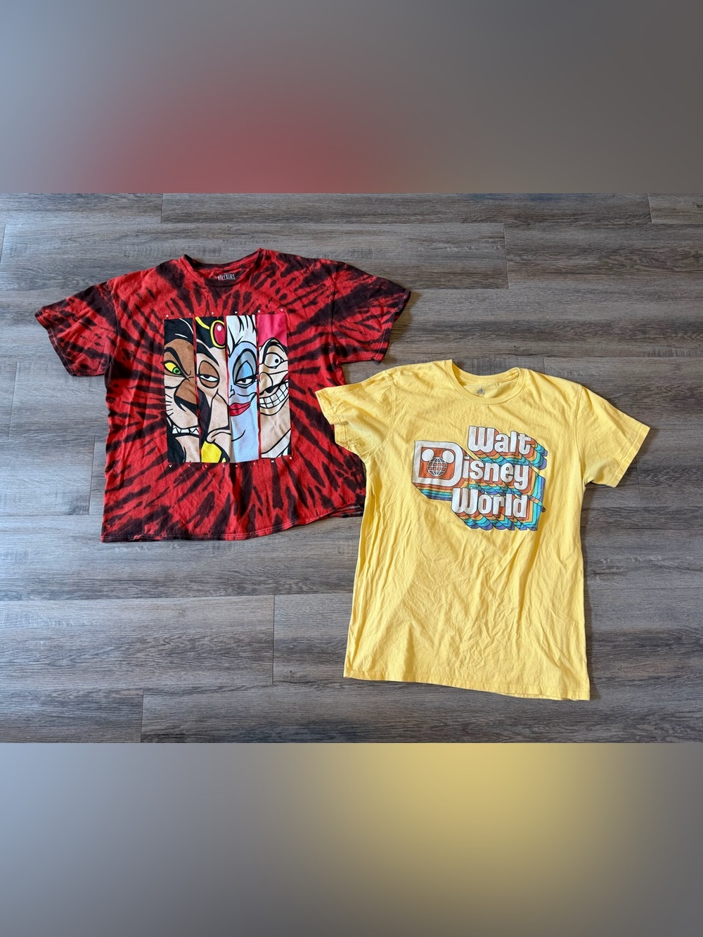 Lot of 2 Disney T-shirts Size Large